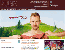 Tablet Screenshot of marcokunz.ch